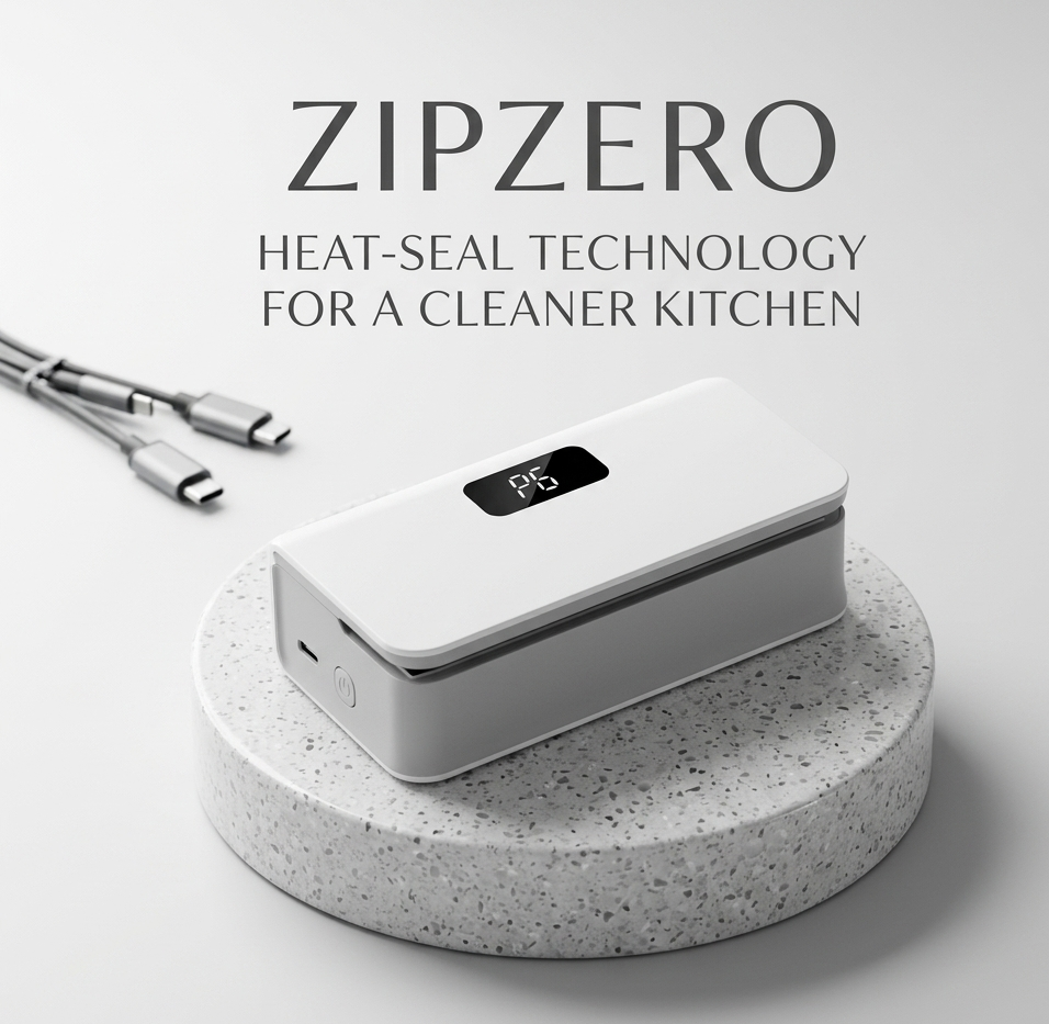 ZipZero™ | Sellador de bolsas recargable en tamaño mini